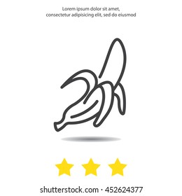 Web line icon. Banana