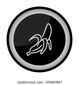 Web line icon. Banana