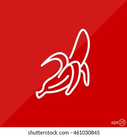Web line icon. Banana