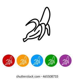 Web line icon. Banana