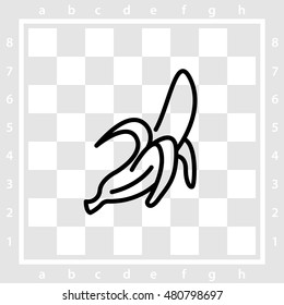 Web line icon. Banana