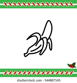 Web line icon. Banana