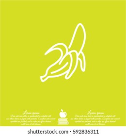 Web line icon. Banana
