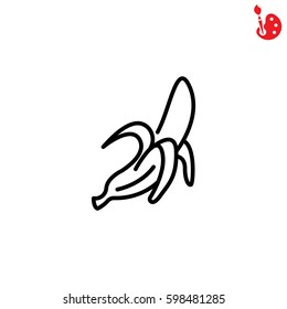Web line icon. Banana