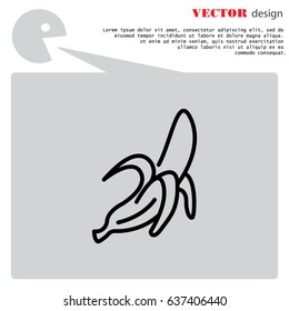 Web line icon. Banana