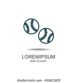 Web line icon. Baseball
