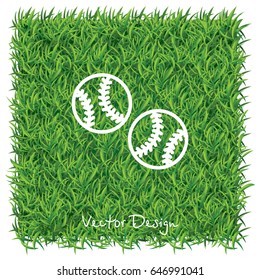 Web line icon. Baseball