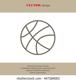 Web line icon. Basketball