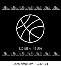 Web line icon. Basketball