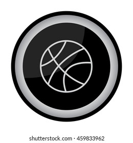 Web line icon. Basketball