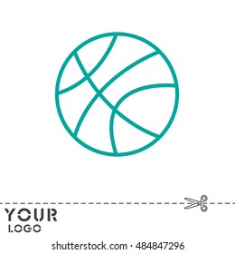 Web line icon. Basketball