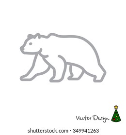 Web line icon. Bear; wild animals