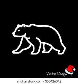 Web line icon. Bear; wild animals