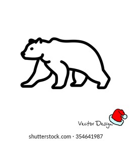 Web line icon. Bear; wild animals