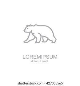 Web line icon. Bear; wild animals