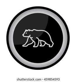 Web line icon. Bear; wild animals