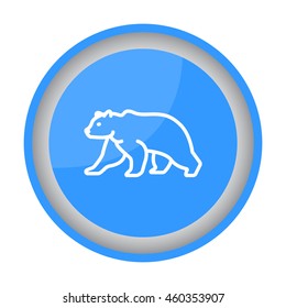 Web line icon. Bear; wild animals