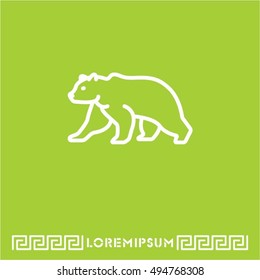 Web line icon. Bear; wild animals