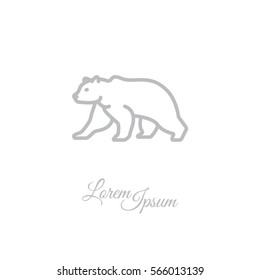Web line icon. Bear; wild animals