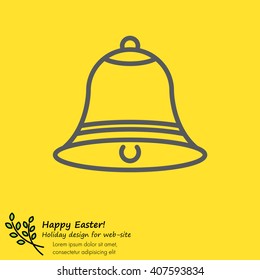 Web line icon. Bell