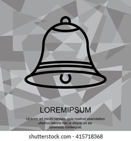 Web line icon. Bell