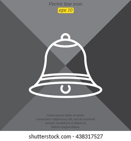 Web line icon. Bell