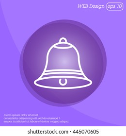 Web line icon. Bell