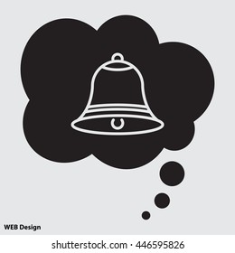 Web line icon. Bell