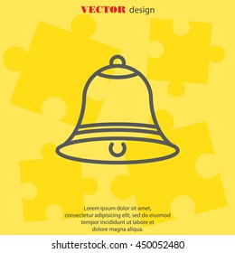 Web line icon. Bell