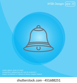 Web line icon. Bell