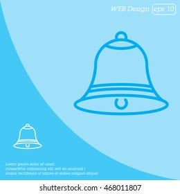 Web line icon. Bell