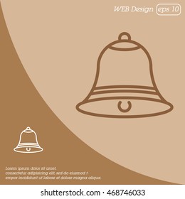 Web line icon. Bell