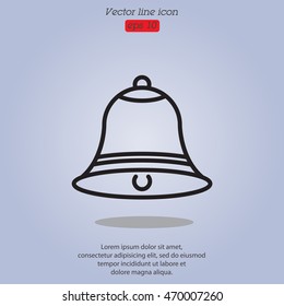 Web line icon. Bell