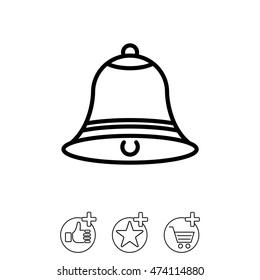 Web line icon. Bell