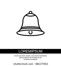 Web line icon. Bell