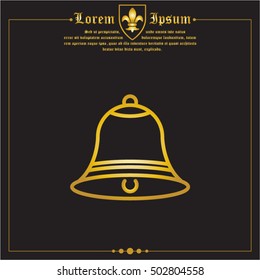 Web line icon. Bell