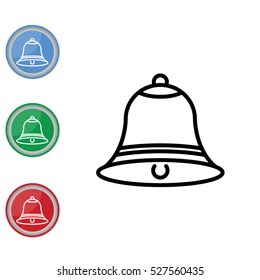 Web line icon. Bell