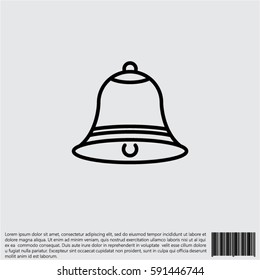 Web line icon. Bell
