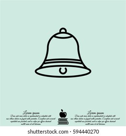 Web line icon. Bell