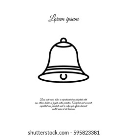 Web line icon. Bell