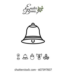 Web line icon. Bell