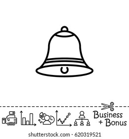 Web line icon. Bell