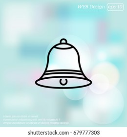 Web line icon. Bell