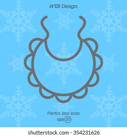 Web line icon. Bib