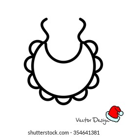 Web line icon. Bib