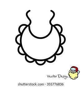 Web line icon. Bib