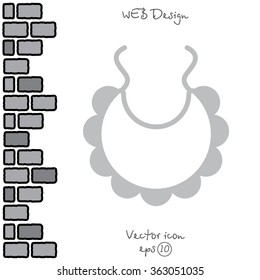 Web line icon. Bib