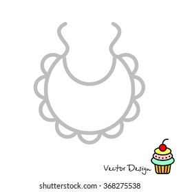 Web line icon. Bib
