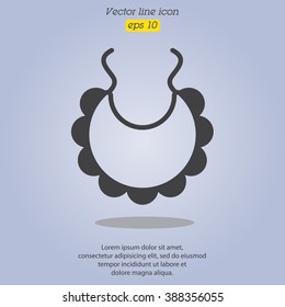 Web line icon. Bib