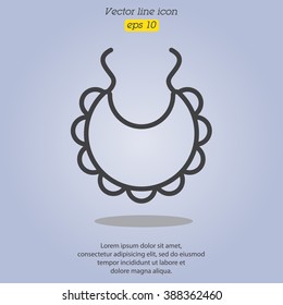 Web line icon. Bib